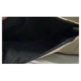 Khaki Canvas Shoulder Bag Large Tote Style Handbag Dual Strap