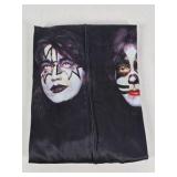 KISS Band Bomber Jacket Black Zip Up Graphic Logo Lightweight XXL