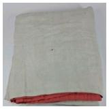 Patchwork Quilt Blanket Pink Blue Floral Cotton Throw