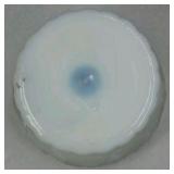 Milk Glass Pedestal Planter Bowl Grape Pattern White Decorative Pot