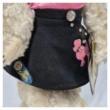 Ganz Cottage Collectibles Bear Sunglasses Pink Top Black Skirt Plush Display