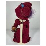 Boyds Bears Gabrielle Brass Button Bear Plush Victorian Dress