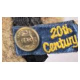 Boyds Bears Roxy Brass Button Bear Plush Denim Outfit 1990s Tag