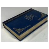 H.G. Wells Classic Science Fiction Collection Time Machine War of the Worlds Leatherbound Hardcover