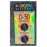 Pair of D-50 Speaker System Bookshelf Speakers High Frequency Control
