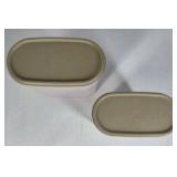 Tupperware Modular Mates Storage Containers Set Beige Lids Kitchen Canisters
