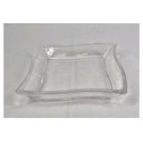 Clear Glass Vase Dish and Creamer Set Pressed Glass Table Decor Collection