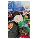 Dog Hats Accessories Lot Costumes Bandanas Bow Ties Holiday Pet Dress Up Bundle