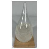 Storm Glass Weather Predictor Teardrop Glass Barometer Crystal Desk Decor