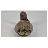 Green Winged Teal Duck Decoy George Kruth Danbury Mint North American Ducks