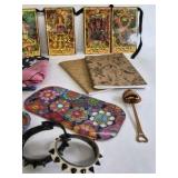 Mixed Lot Tarot Cards Scarves Journals Accessories Colorful Assorted Items