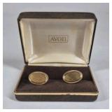 Avon Cufflink Tie Bar Lot Gold Tone Mens Jewelry Sets Vintage Style