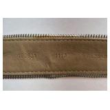 Wide Rhinestone Studded Belt Silver Tone Leather Sparkle Buckle