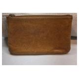 Cinque Leather Coin Purse Zip Pouch Lot Brown White Small Accessories