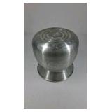 Vintage Aluminum Spittoon Cuspidor Pot Bellied Metal Tobacco Chew Container