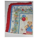 Country Floral Teddy Bear Valance Curtain Ruffle Trim Cottage Kitchen Decor