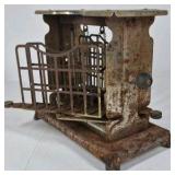 Vintage Electric Toaster Metal Wire Cage Bread Toaster