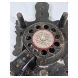 Vintage Electric Cast Iron Burner Hot Plate Ornate Leaf Design Single Burner