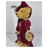 Boyds Bears Gabrielle Brass Button Bear Plush Victorian Dress