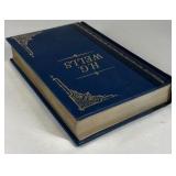 H.G. Wells Classic Science Fiction Collection Time Machine War of the Worlds Leatherbound Hardcover