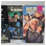 VHS Movie Lot Entrapment Waterworld Dead Presidents Tuxedo Naked Gun 33⅓ Comedy Action Films