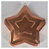 Copper Baking Molds Star and Fluted Pans Decorative Kitchen Bakeware Set
