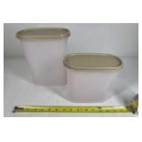 Tupperware Modular Mates Storage Containers Set Beige Lids Kitchen Canisters