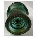 Antique Glass Bottles Insulator Lot Embossed Apothecary Utility Vintage