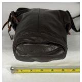 Leather Fringe Crossbody Bag Small Pouch Western Style Shoulder Strap