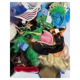 Dog Hats Accessories Lot Costumes Bandanas Bow Ties Holiday Pet Dress Up Bundle