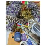 Mixed Craft Supplies Lot Sketch Book Stamps Ink Pads Feathers Decor DIY