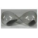 Glass Hourglass Black Sand Timer