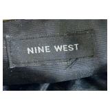 Nine West Gold Metallic Crossbody Bag Multi Pocket Shoulder Purse