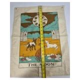 Tarot Theme Cloth Wall Hangings The Sun The Moon Star Textile Set