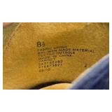 Mossimo Blue Peep Toe Heels Fabric Rosette Ankle Bootie Pumps Size 8.5