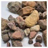 Mixed Natural Stone Rock Collection Assorted Rough River Rocks Display Craft Lot