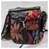 Fit & Fresh Insulated Lunch Bag Floral Pattern Shoulder Strap Cooler