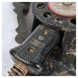 Vintage Electric Cast Iron Burner Hot Plate Ornate Leaf Design Single Burner