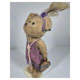 Boyds Bears Daisy Brass Button Bear Plush Flapper Dress 1920s Tag