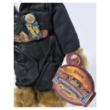 Boyds Bears Dex Brass Button Bear Plush Black Suit 2000s Tag