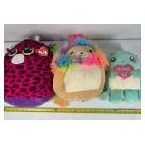 Squishmallows Plush Toy Lot Assorted Animals Panda Bear Lamb Pig Stuffed Plush