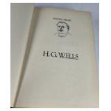 H.G. Wells Classic Science Fiction Collection Time Machine War of the Worlds Leatherbound Hardcover