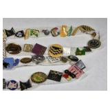 Vintage Enamel Pin Lot Souvenir Travel Advertising Pins Button Badge Collection