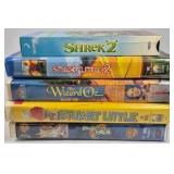 DVD Movie Lot Stuart Little 2 Shrek 2 Space Jam Wizard of Oz Family Films