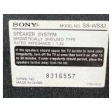 Sony Home Theater Speaker System Floor Standing Tower Speakers Subwoofer Set