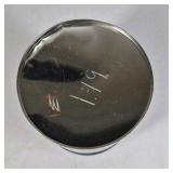 Holiday Winter Scene Metal Milk Can Style Container with Lid Decorative Tin