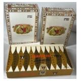 Cigar Box Lot Oliva Perdomo Romeo y Julieta Macanudo Wooden Storage Humidor Boxes