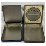 Camel Cigarette Tin Cases Lot Metal Tobacco Storage Advertising Collectible
