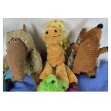 Dog Toys Plush Chew Toy Lot Mixed Animals Bone Squeaker Pet Toys Bundle