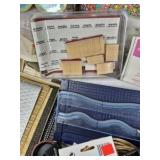 Craft Supplies Lot Hot Glue Gun Sticks Stamps Paper Pads Coloring Books Mixed